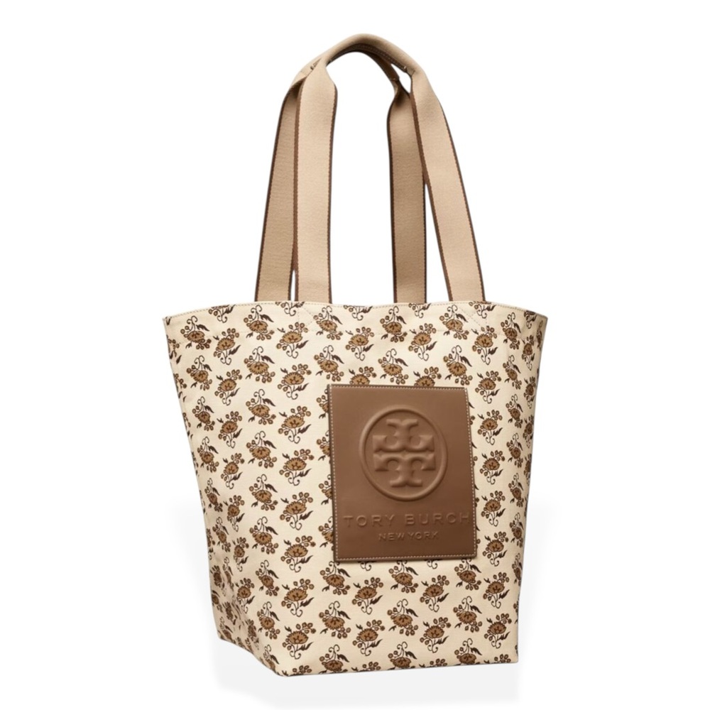 TORY BURCH Gracie Reversible Printed Canvas Tote - Curly Ditsy - Picture 2 of 16